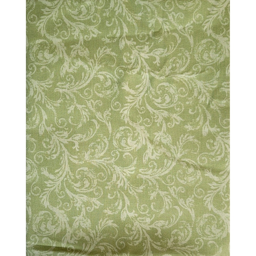 1yd 43"W Maywood Studio Sugar Lilac Sage Green Tonal Damask Scroll Fabric Cotton